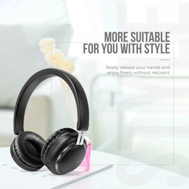 Bluetooth ausinės XO BE10 juodos 7