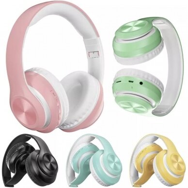 Bluetooth ausinės žalios P68 30185 11