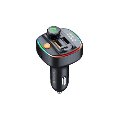 Bluetooth FM moduliatorius-kroviklis 30W 2xUSB + Type-C DEVIA EA133