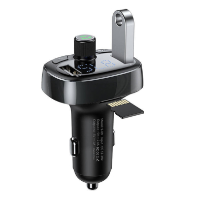 Bluetooth FM moduliatorius-kroviklis Baseus 2xUSB CCMT-0301 2