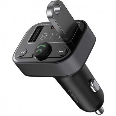 Bluetooth FM moduliatorius-kroviklis Baseus x2USB + TYPE-C C10762200113-00 3