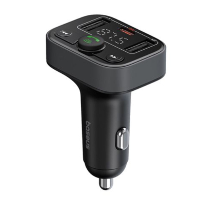 Bluetooth FM moduliatorius-kroviklis Baseus x2USB + TYPE-C C10762300113-00 3