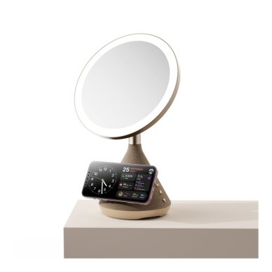 Bluetooth garsiakalbis - belaidžio įkrovimo stotelė gold Pointuch 15W + LED SY-W02243 2 Bluetooth garsiakalbis - belaidžio įkrovimo stotelė gold Pointuch 15W + LED SY-W02243 2