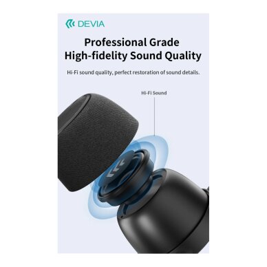 Bluetooth garsiakalbis grey DEVIA Sound Lite4 EM508 3 Bluetooth garsiakalbis grey DEVIA Sound Lite4 EM508 3