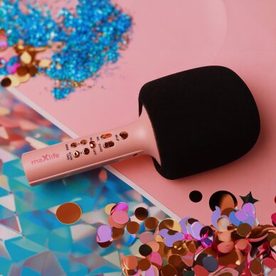 Bluetooth garsiakalbis-mikrofonas pink MAXLIFE MXBM-600 8