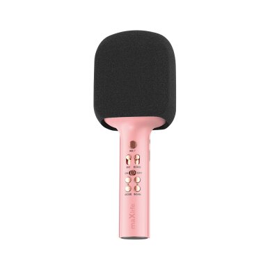 Bluetooth garsiakalbis-mikrofonas pink MAXLIFE MXBM-600
