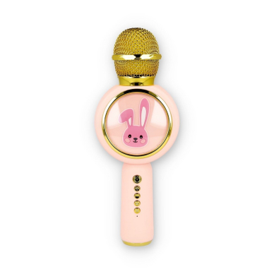 Bluetooth garsiakalbis-mikrofonas pink X6 Rabbit 40445 Bluetooth garsiakalbis-mikrofonas pink X6 Rabbit 40445