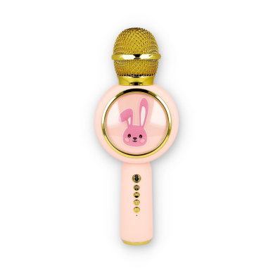 Bluetooth garsiakalbis-mikrofonas pink X6 Rabbit 40445 1 Bluetooth garsiakalbis-mikrofonas pink X6 Rabbit 40445 1