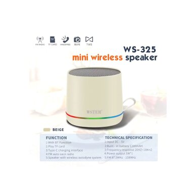 Bluetooth garsiakalbis white 40091 3 Bluetooth garsiakalbis white 40091 3