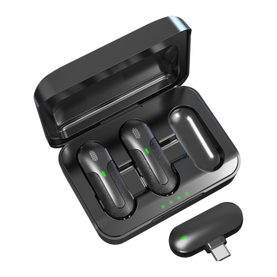 Bluetooth prisegamas mikrofonas 2 in 1 TYPE-C DEVIA 2