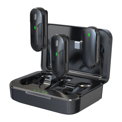 Bluetooth prisegamas mikrofonas 2 in 1 TYPE-C DEVIA 12