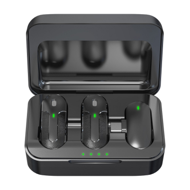 Bluetooth prisegamas mikrofonas 2 in 1 TYPE-C DEVIA 19