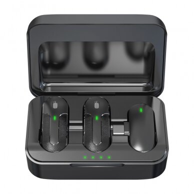 Bluetooth prisegamas mikrofonas 2 in 1 TYPE-C DEVIA 19