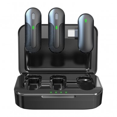 Bluetooth prisegamas mikrofonas 2 in 1 TYPE-C DEVIA 1