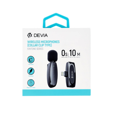 Bluetooth prisegamas mikrofonas Kintone Lightning DEVIA 3 Bluetooth prisegamas mikrofonas Kintone Lightning DEVIA 3