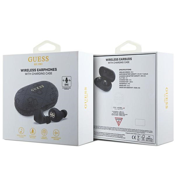 Bluetooth ausinės black GUESS 4G Metal GUTWSP4EGK 9