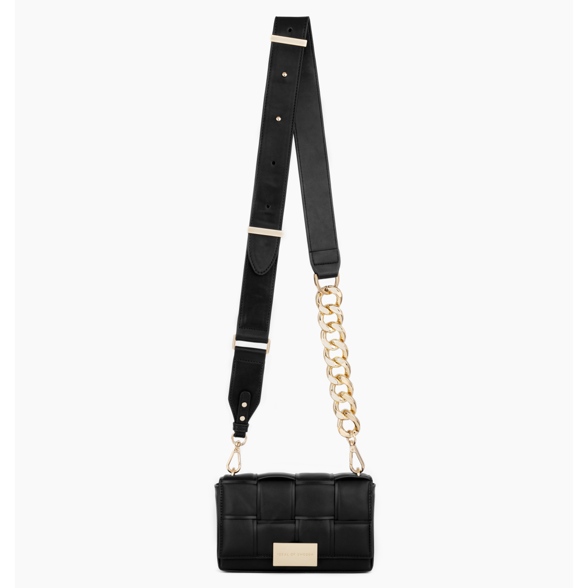 Braided Crossbody iDeal Of Sweden Bag Smooth Noir 4