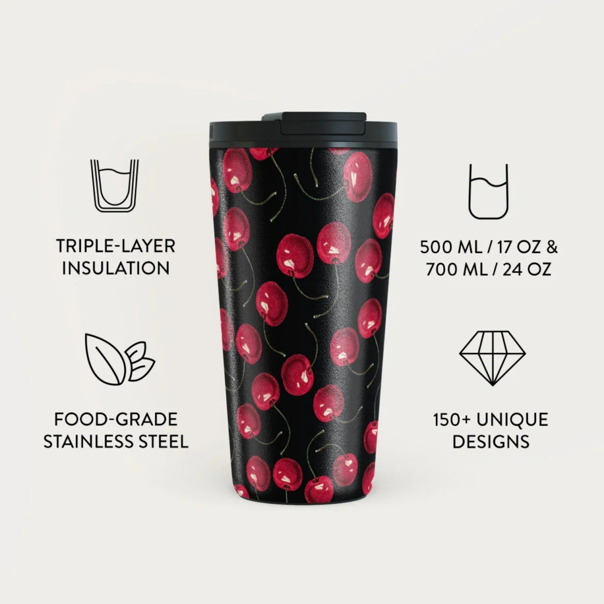 Termo puodelis BURGA - Cherrybomb 500 ml 1