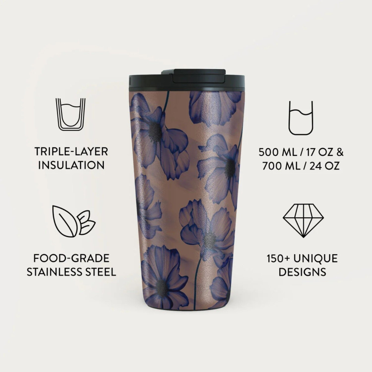 Termo puodelis BURGA - Velvet Night 500 ml 1