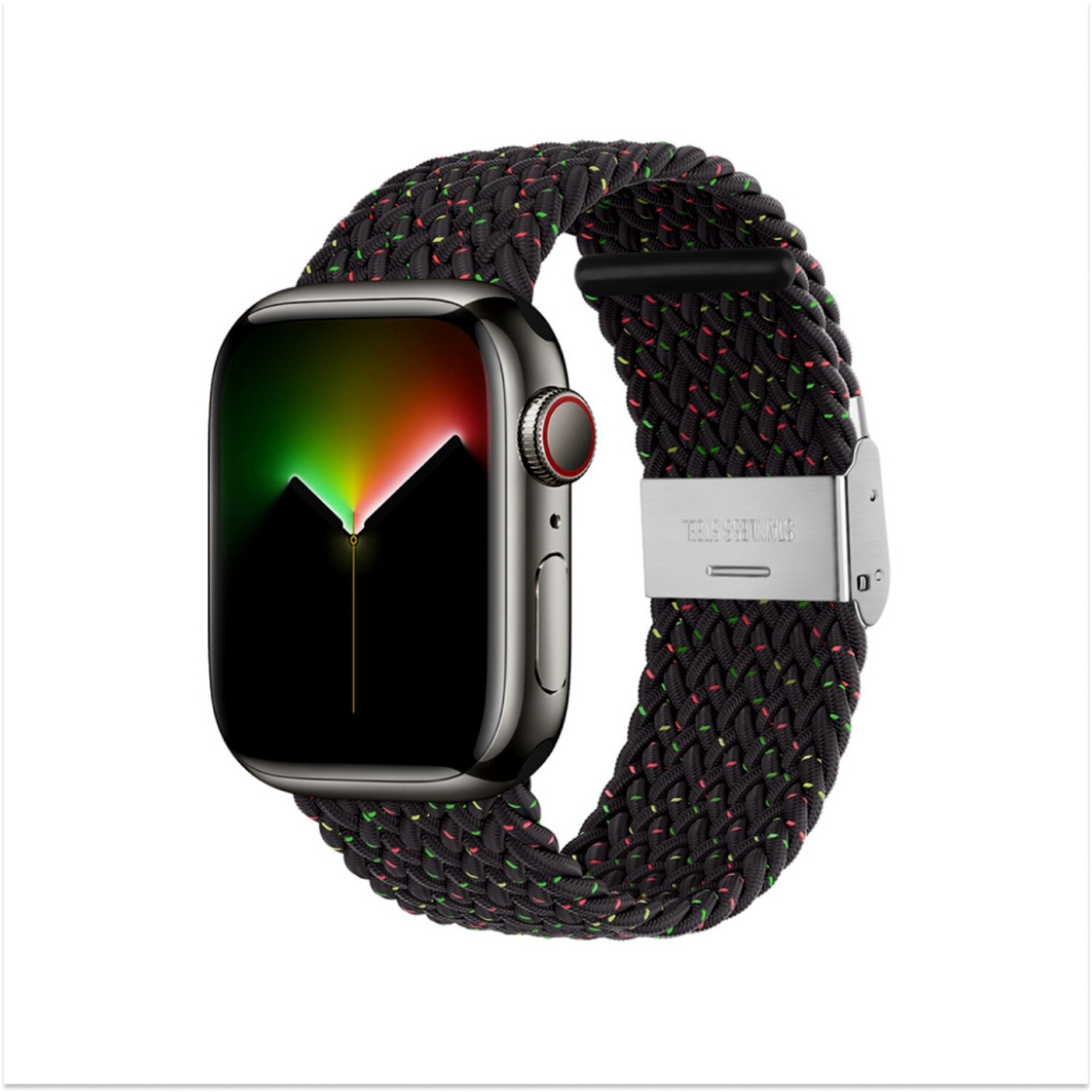 Devia Deluxe black apyrankė Braided Nylon Apple Watch 38/40/41/42 mm