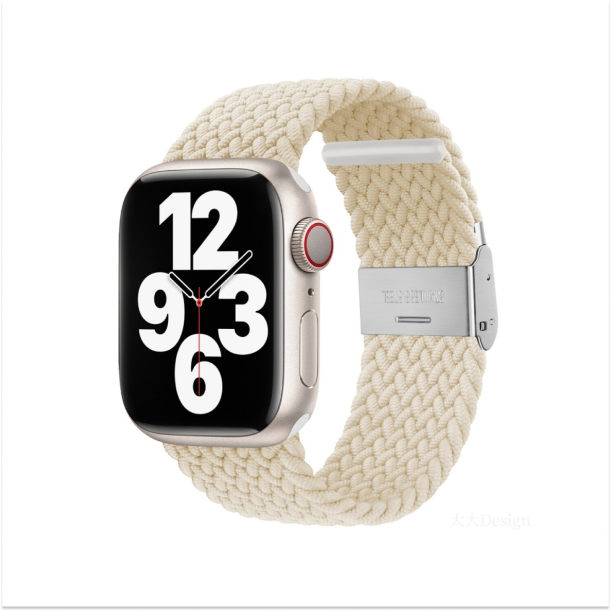 Devia Deluxe white apyrankė Braided Nylon Apple Watch 38/40/41/42 mm
