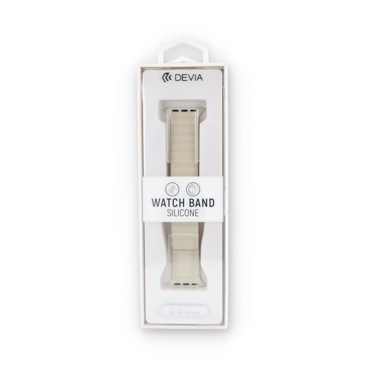 Devia Nature Silicone Magnetic apyrankė Apple Watch Stardust White 38/40/41/42 mm 1