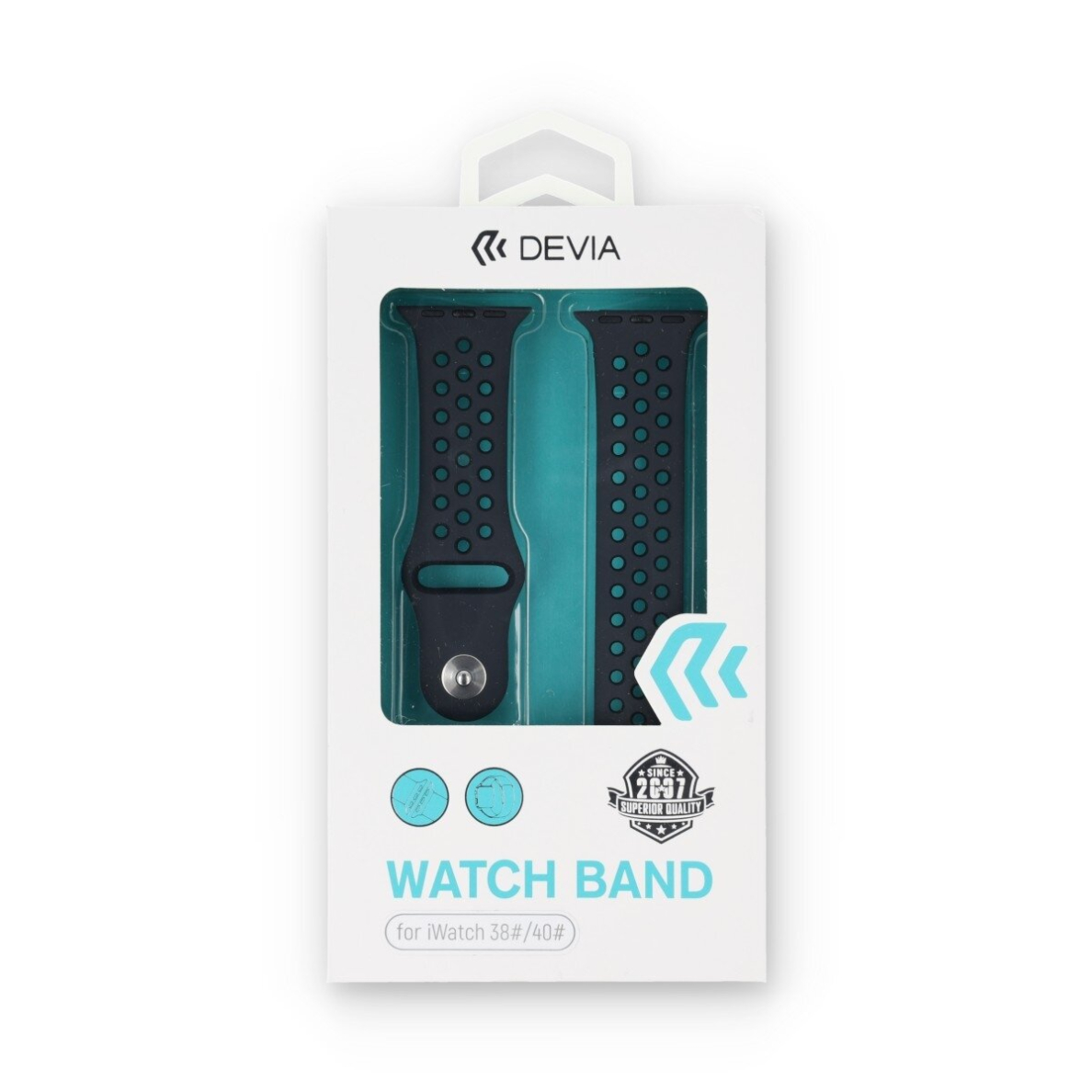 Devia Sport 2 juoda apyrankė Apple Watch 38/40/41/42 mm 1