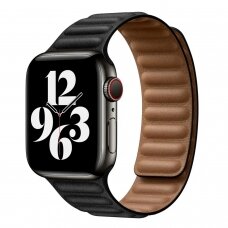 Devia Nature Silicone Magnetic apyrankė Apple Watch Black 38/40/41/42 mm