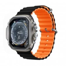 Devia Sport 6 apyrankė Apple Watch Black+Orange 42/44/45/46/49 mm