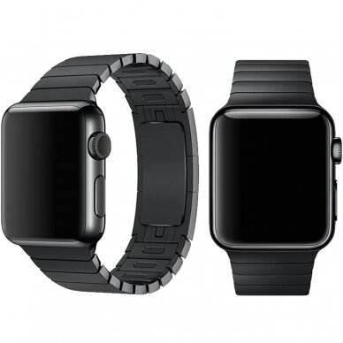 Devia Elegant Bracelet juoda metalinė apyrankė Apple Watch 42/44/45/46/49 mm 1
