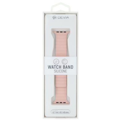 Devia Nature Silicone Magnetic apyrankė Apple Watch Stardust Pink 42/44/45/46/49 mm 2