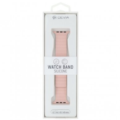 Devia Nature Silicone Magnetic apyrankė Apple Watch Stardust Pink 42/44/45/46/49 mm 2