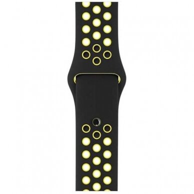 Devia Sport 2 juoda+geltona apyrankė Apple Watch 38/40/41/42 mm 2