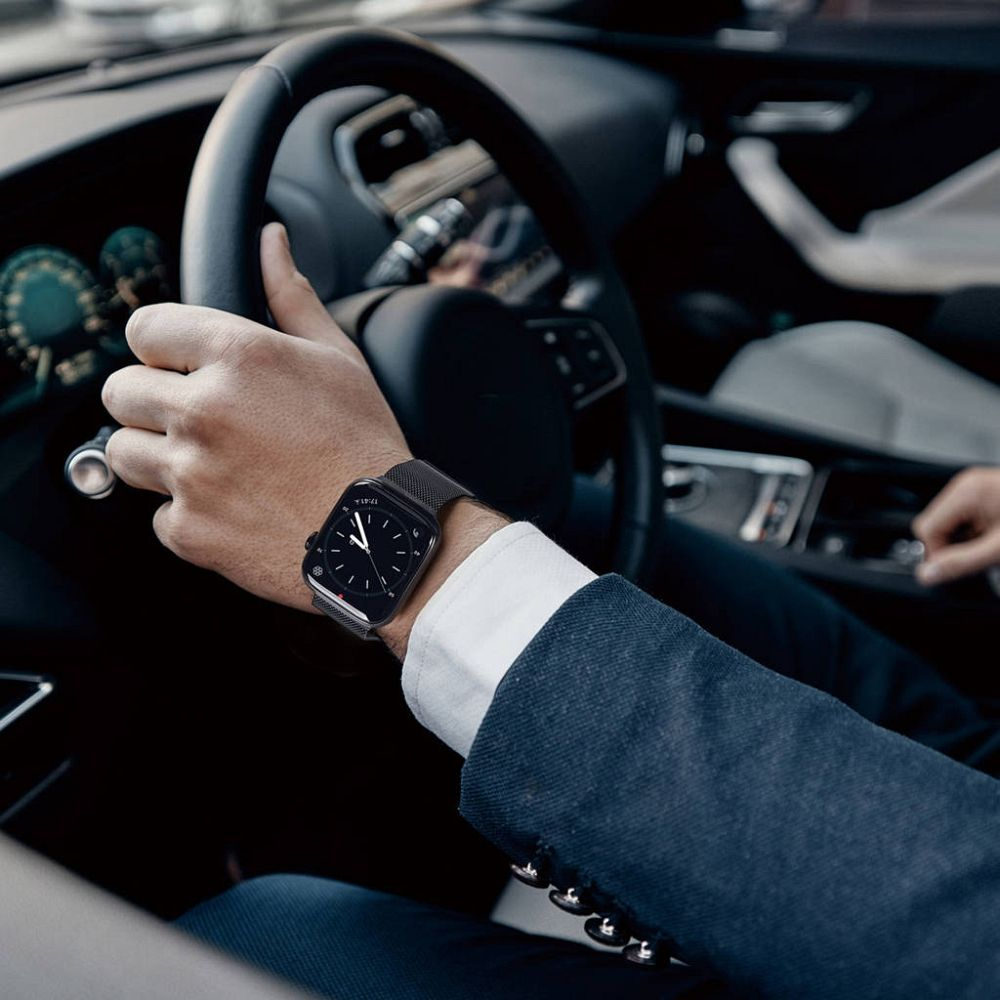 DUX DUCIS Milanese stainless steel magnetic apyrankė Apple Watch Graphite 38/40/41/42 mm 6