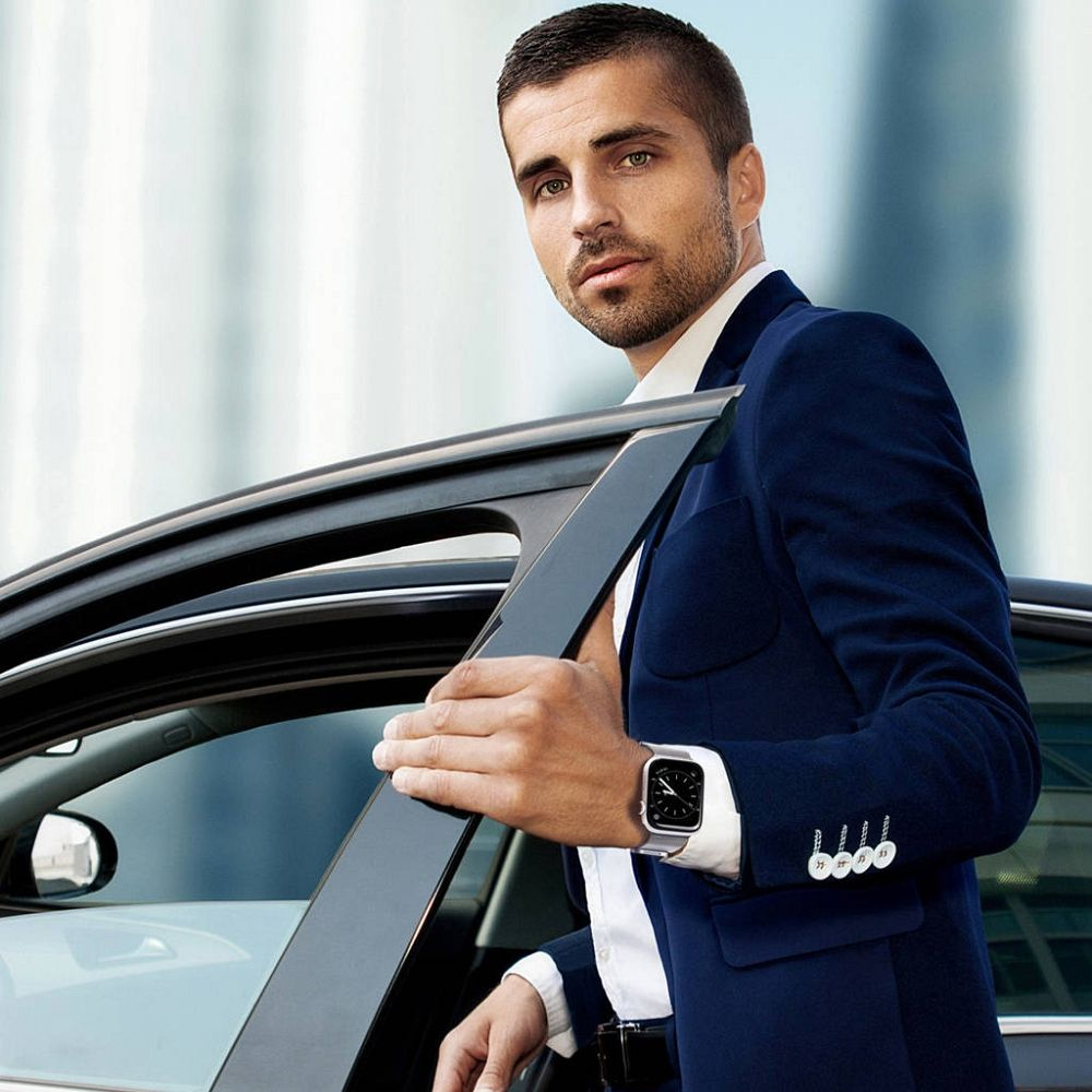 DUX DUCIS Milanese stainless steel magnetic apyrankė Apple Watch Silver 38/40/41/42 mm 5