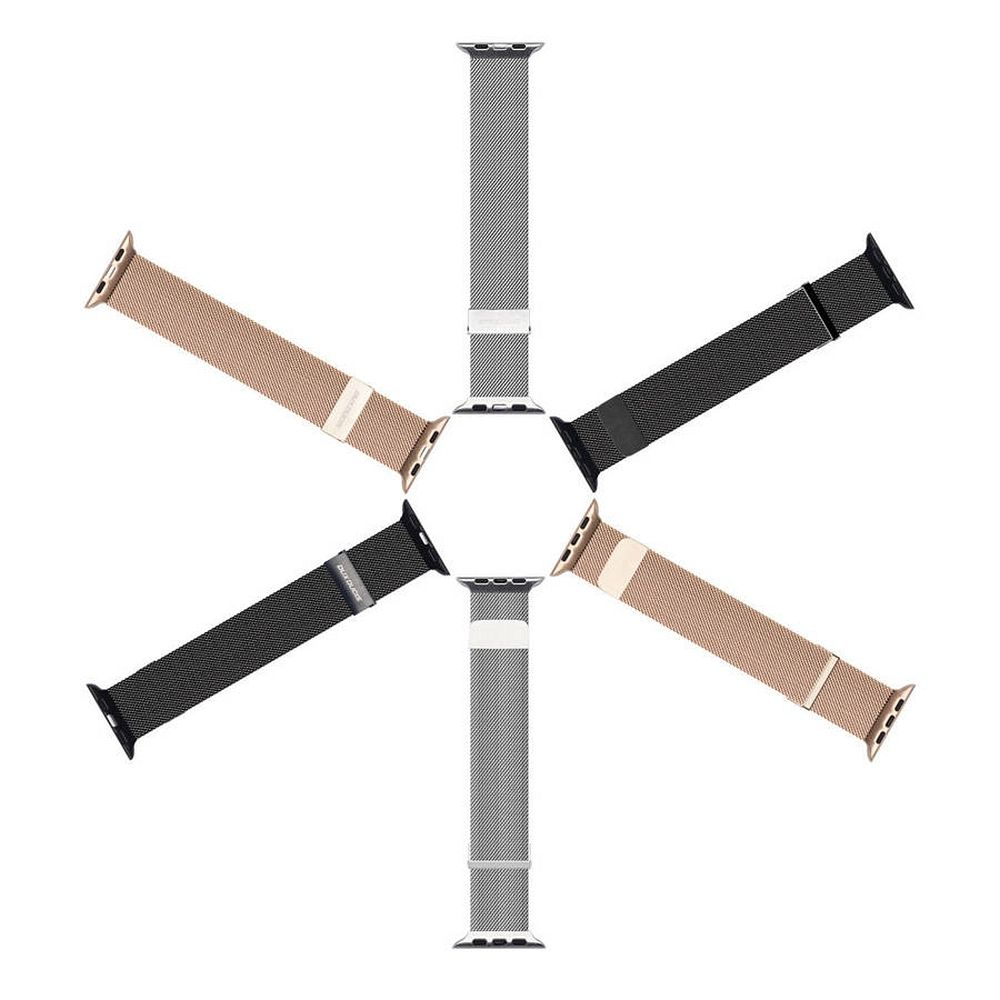 DUX DUCIS Milanese stainless steel magnetic apyrankė Apple Watch Black 42/44/45/46/49 mm 1