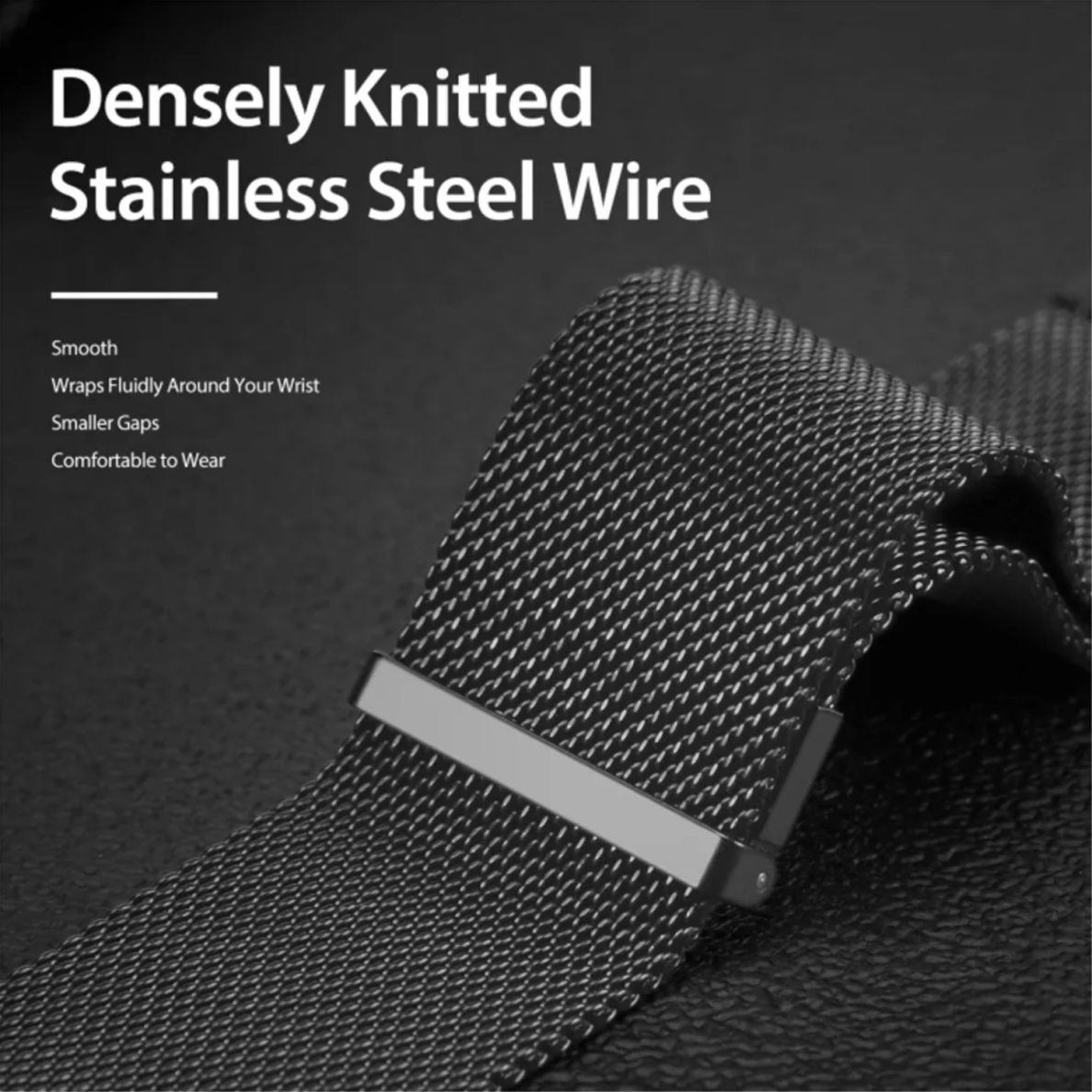 DUX DUCIS Milanese stainless steel magnetic apyrankė Apple Watch Graphite 42/44/45/46/49 mm 3