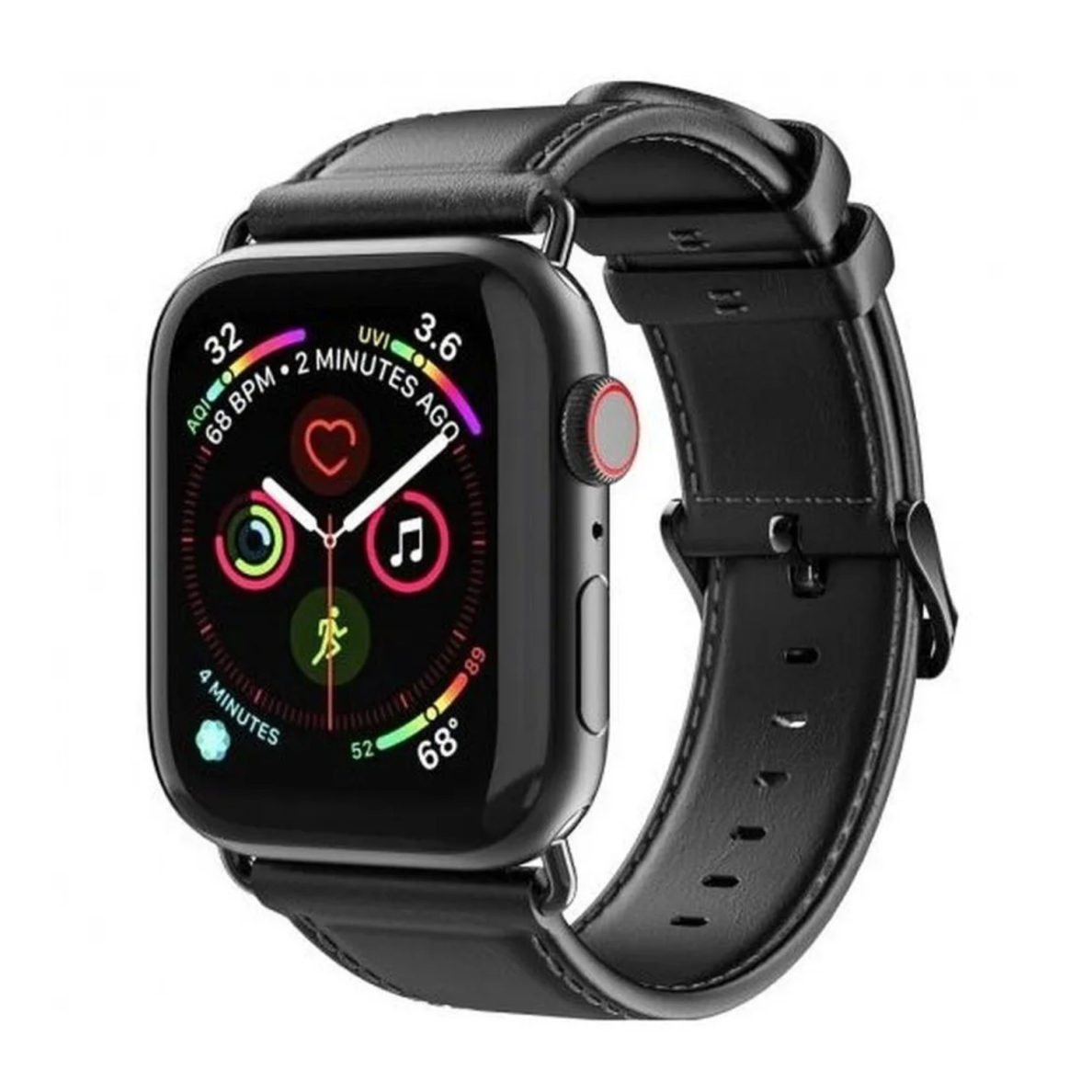 DUX DUCIS odinė apyrankė Apple Watch black 38/40/41/42 mm