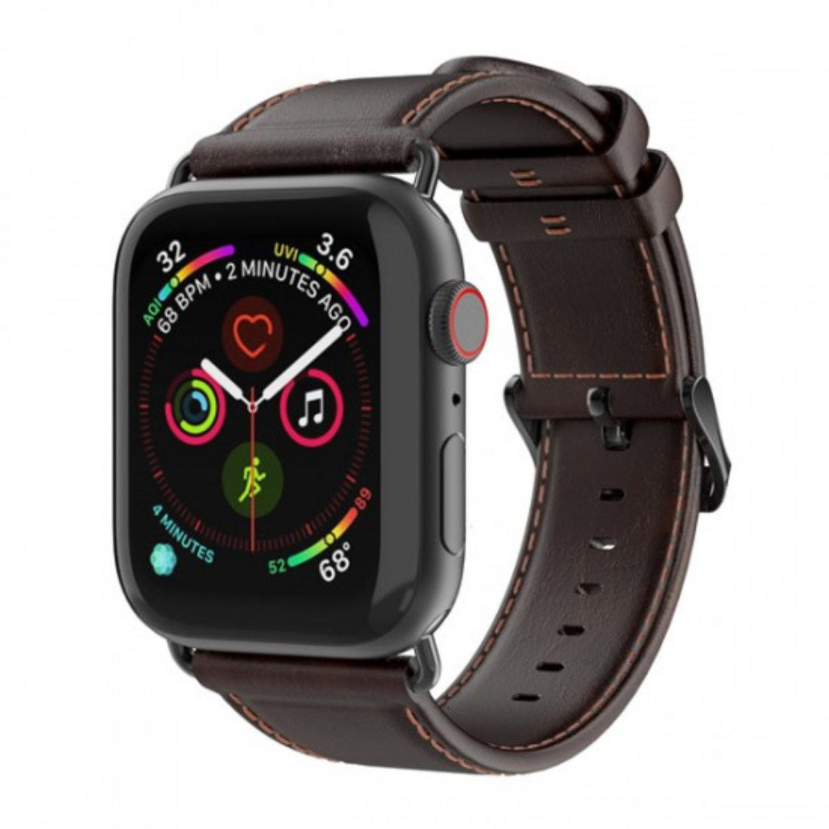 DUX DUCIS odinė apyrankė Apple Watch coffee 38/40/41/42 mm