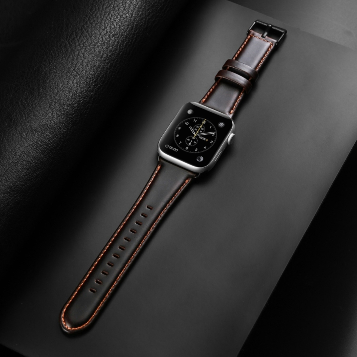 DUX DUCIS odinė apyrankė Apple Watch coffee 42/44/45/46/49 mm 3