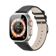 DUX DUCIS YS leather apyrankė Apple Watch Black 42/44/45/46/49 mm
