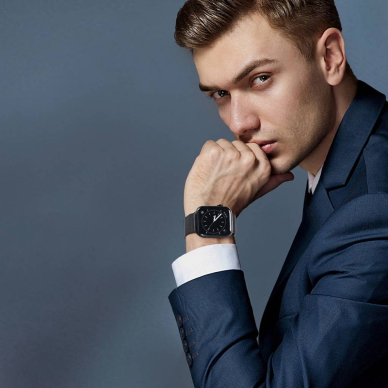 DUX DUCIS Milanese stainless steel magnetic apyrankė Apple Watch Graphite 38/40/41/42 mm 8