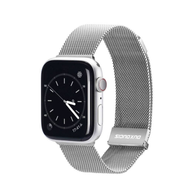 DUX DUCIS Milanese stainless steel magnetic apyrankė Apple Watch Silver 38/40/41/42 mm