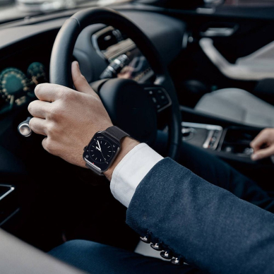 DUX DUCIS Milanese stainless steel magnetic apyrankė Apple Watch Black 42/44/45/46/49 mm 8