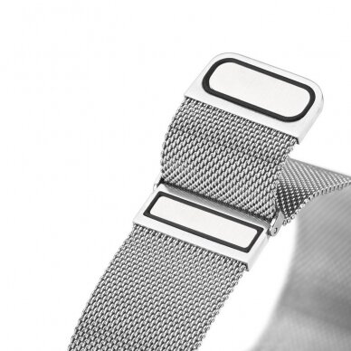 DUX DUCIS Milanese stainless steel magnetic apyrankė Apple Watch Silver 42/44/45/46/49 mm 1