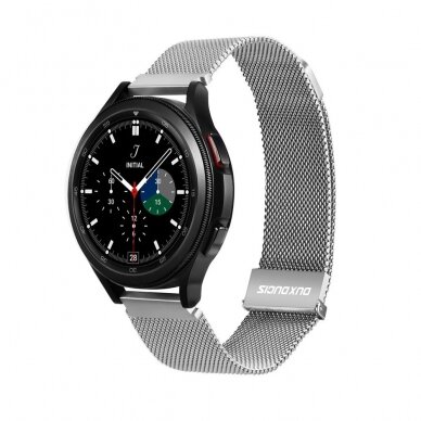 DUX DUCIS Milanese stainless steel magnetic apyrankė Apple Watch Silver 42/44/45/46/49 mm