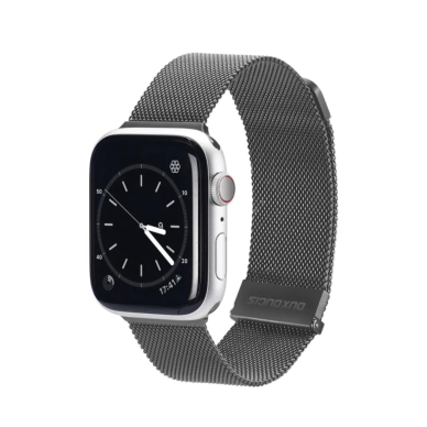 DUX DUCIS Milanese stainless steel magnetic apyrankė Apple Watch Graphite 42/44/45/46/49 mm