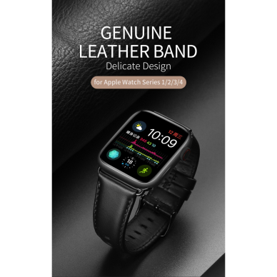 DUX DUCIS odinė apyrankė Apple Watch black 42/44/45/46/49 mm 2