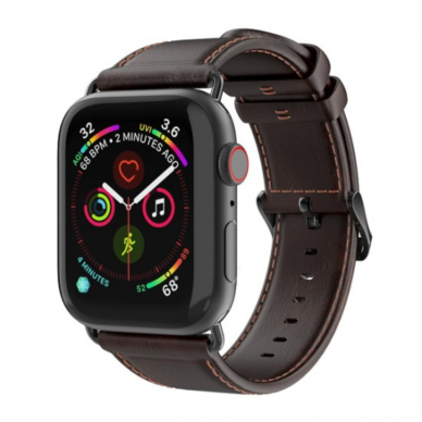 DUX DUCIS odinė apyrankė Apple Watch coffee 38/40/41/42 mm