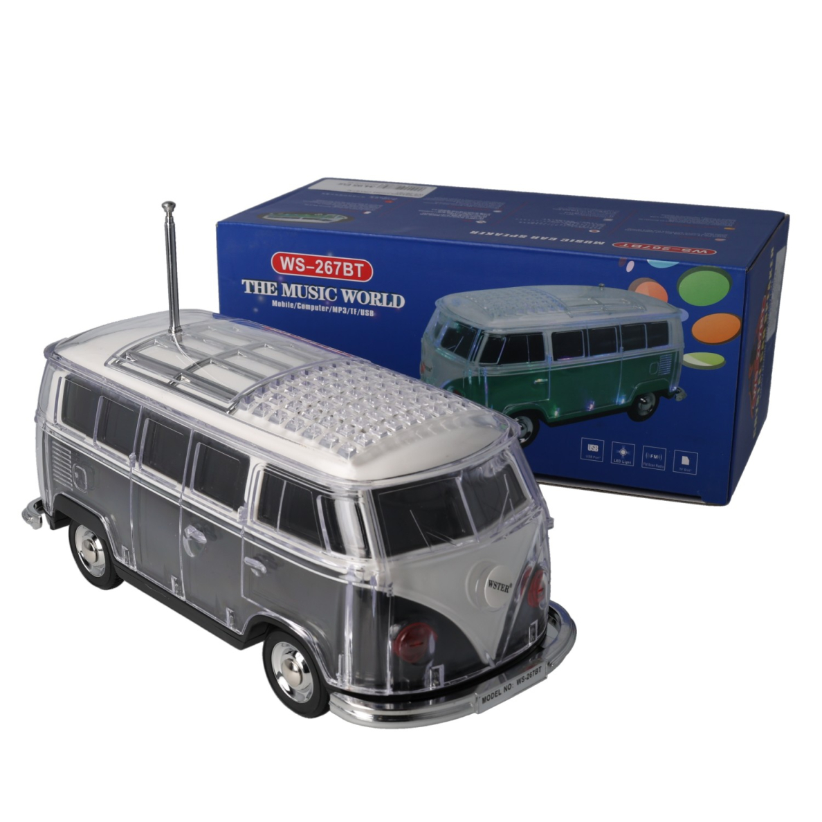 Garsiakalbis juodas CRYSTAL WS-267BT 10 Garsiakalbis juodas CRYSTAL WS-267BT 10